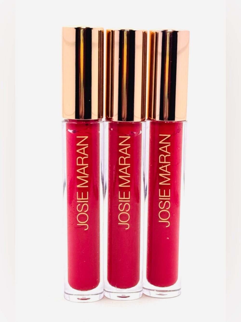 JOSIE MARAN Argan Natural Volume Lip Gloss in Voluptuous Color X 3